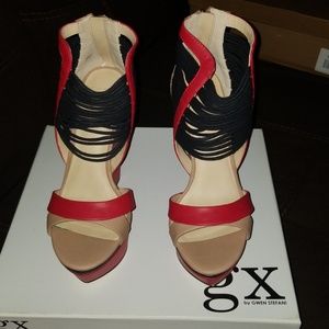 Never worn Kazue Red Wedges